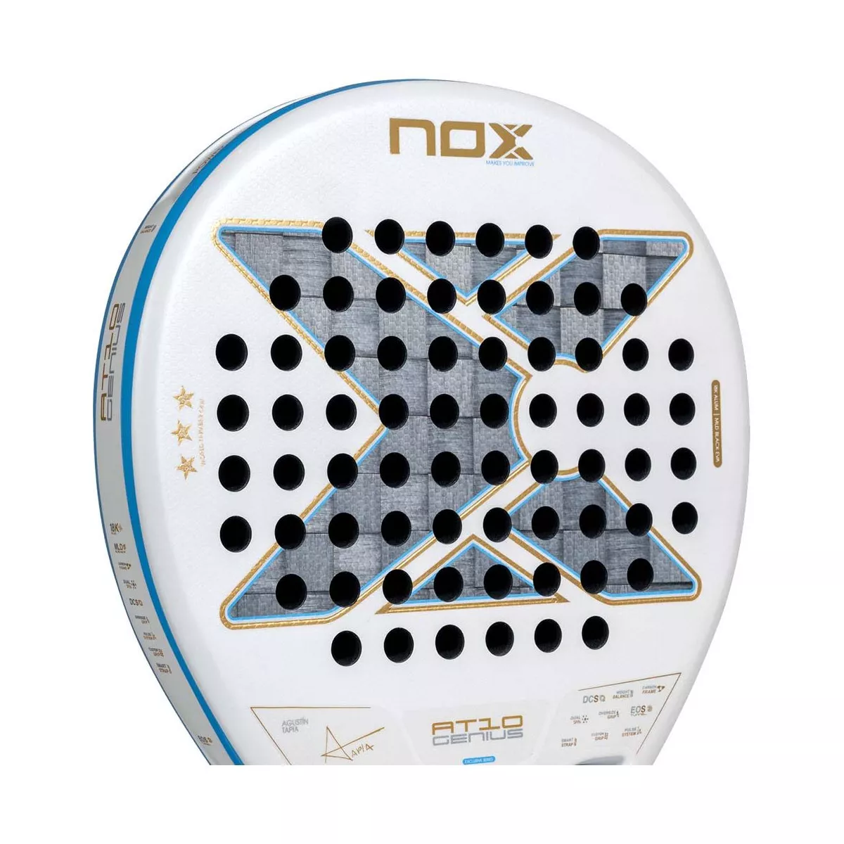 Nox AT10 Genius 18K Alum Buenos Aires 2026 Padelschl&auml;ger