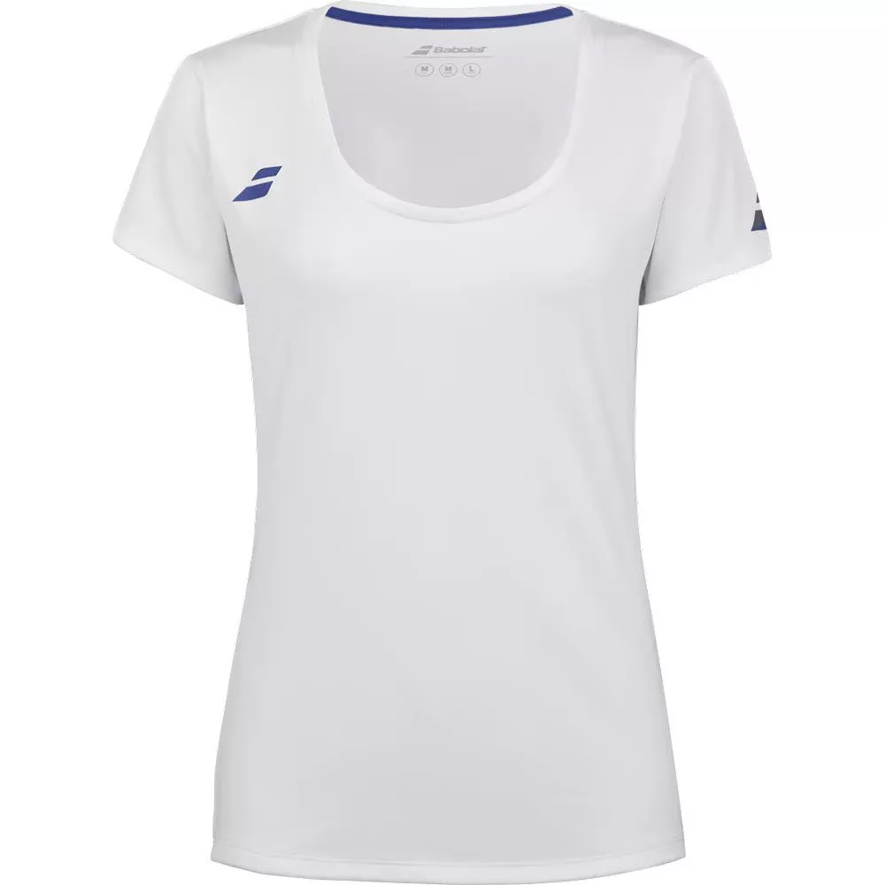 Babolat Play Cap T-Shirt M&auml;dchen Wei&szlig;