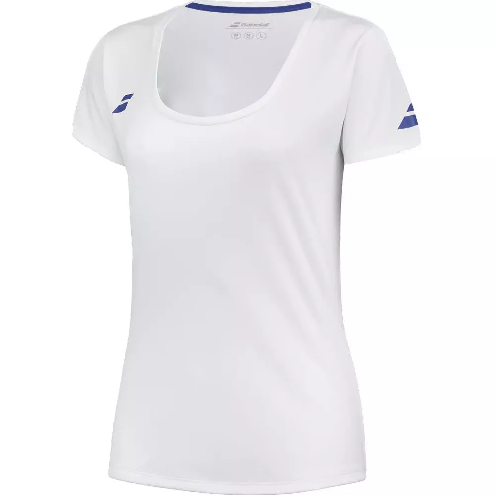 Babolat Play Cap T-Shirt M&auml;dchen Wei&szlig;