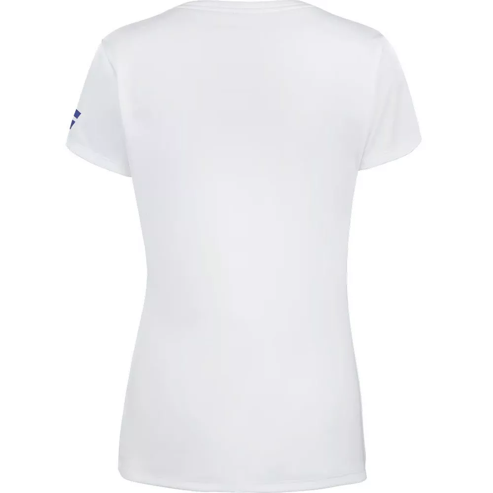 Babolat Play Cap T-Shirt M&auml;dchen Wei&szlig;