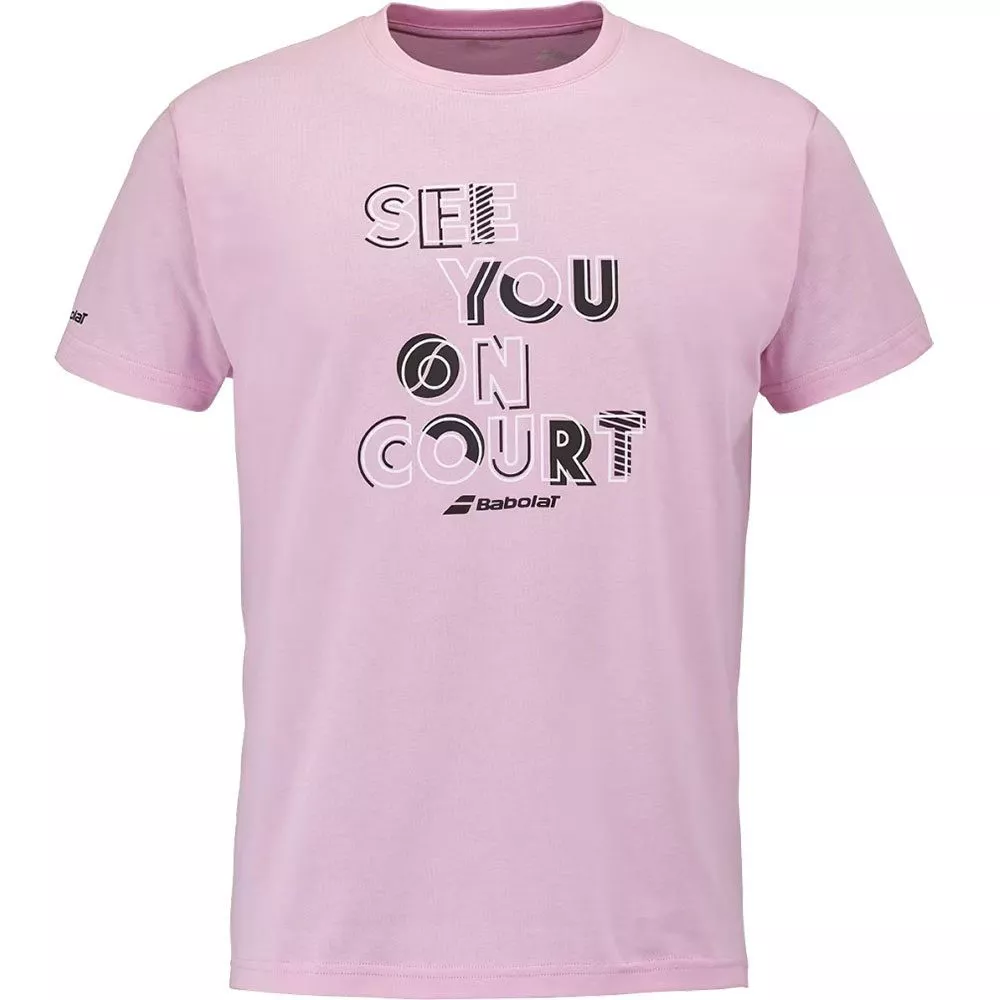 Babolat Exercise Message T-Shirt Rosa