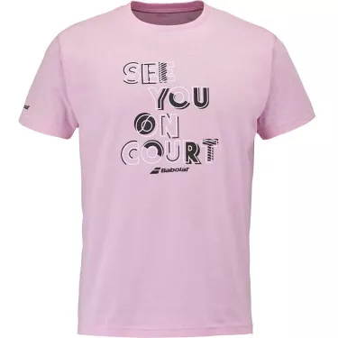 Babolat Exercise Message T-Shirt Rosa