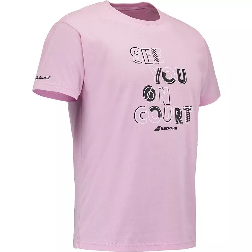 Babolat Exercise Message T-Shirt Rosa