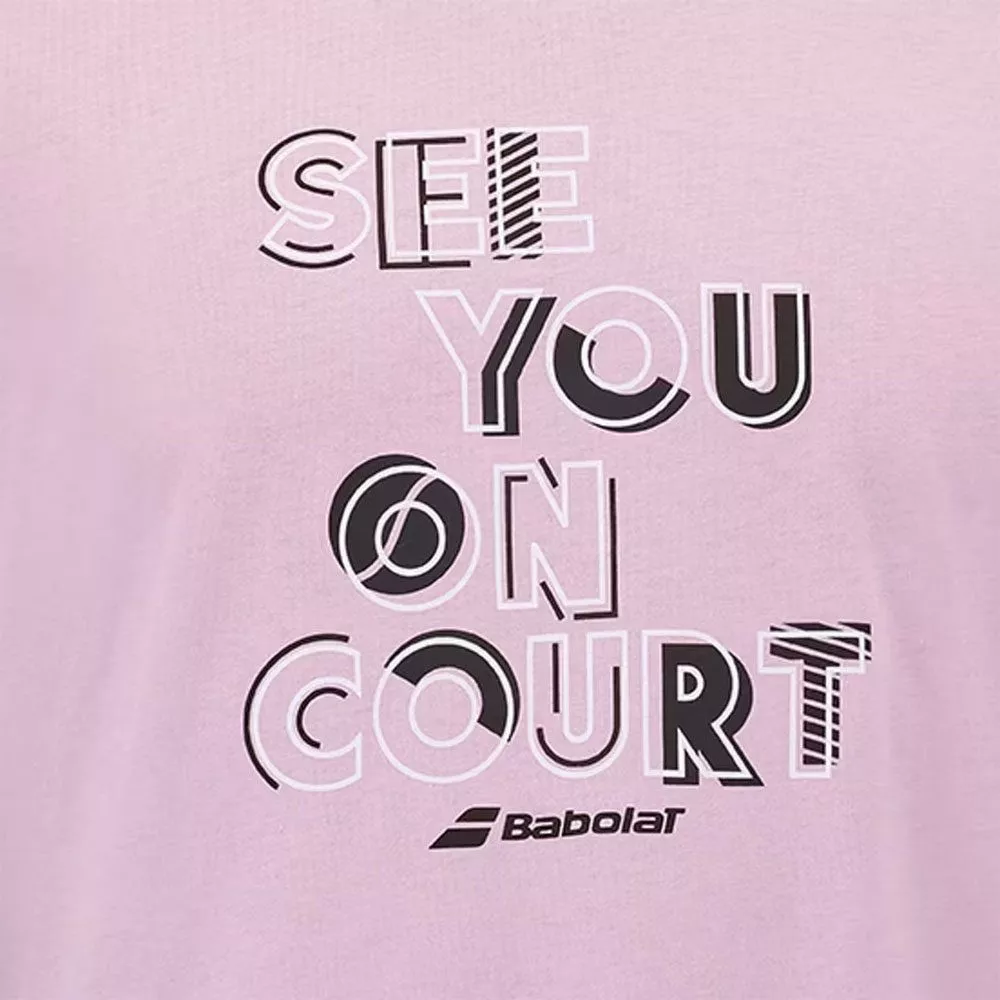 Babolat Exercise Message T-Shirt Rosa