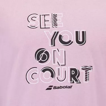 Babolat Exercise Message T-Shirt Rosa