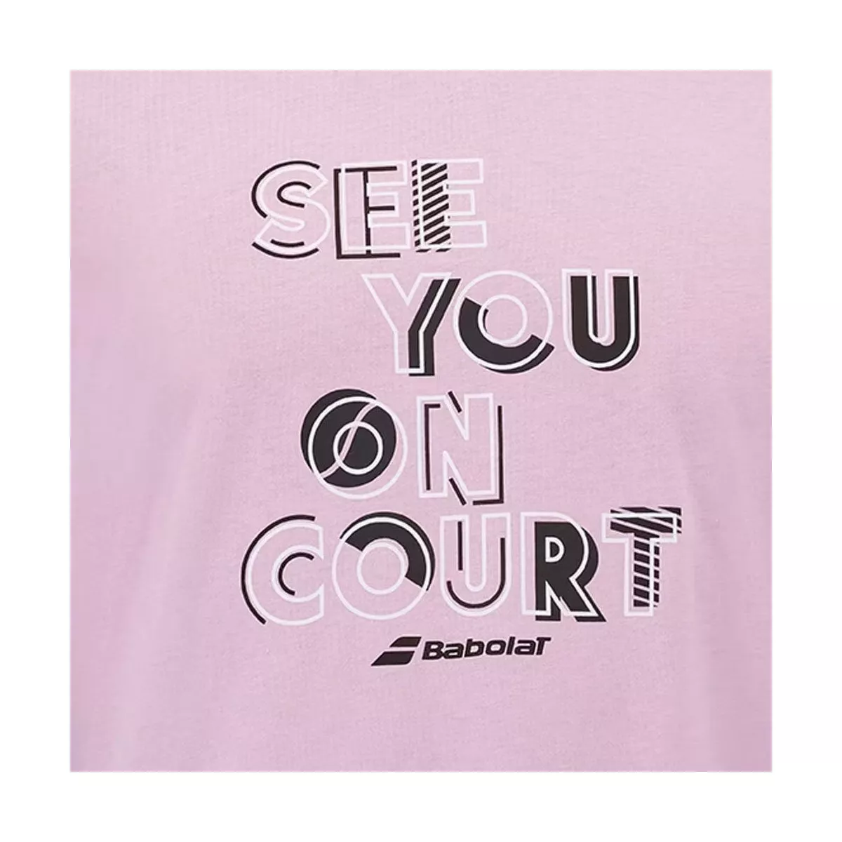 Babolat Exercise Message T-Shirt Rosa