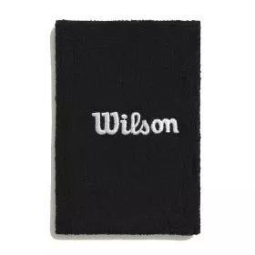 Wilson Schwei&szlig;band breit Schwarz