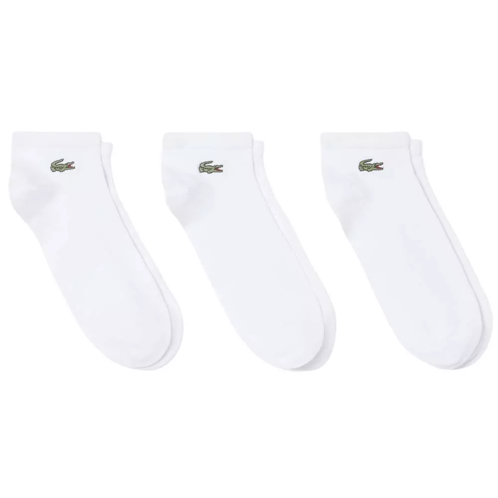 Lacoste Sport Short Sneaker-Socken Wei&szlig; (3 Paar)