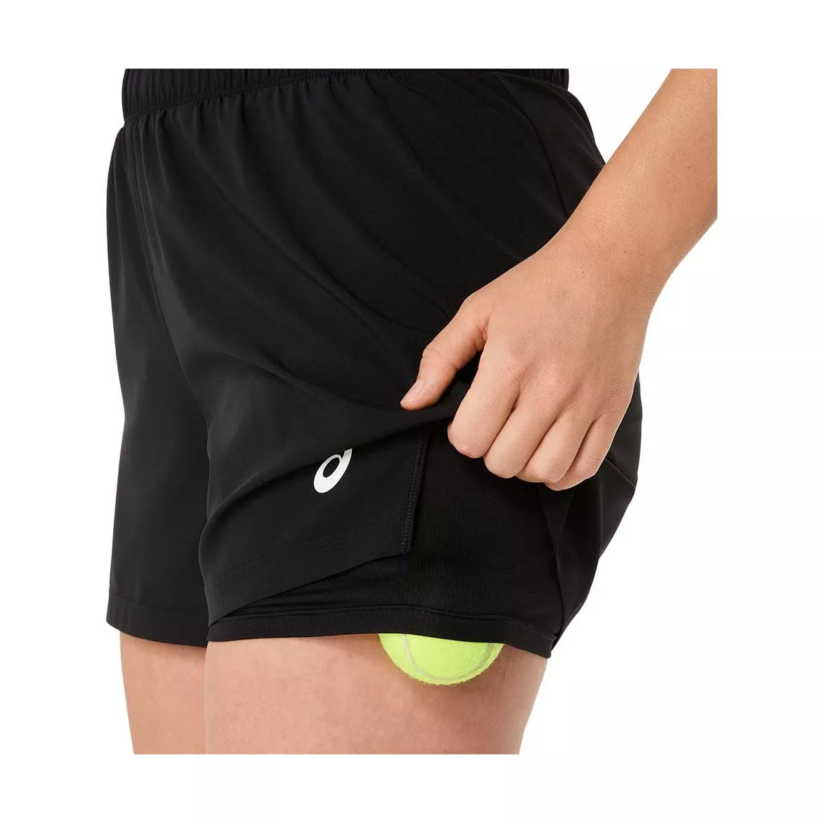 Asics Court 2-N-1 Shorts Damen Schwarz