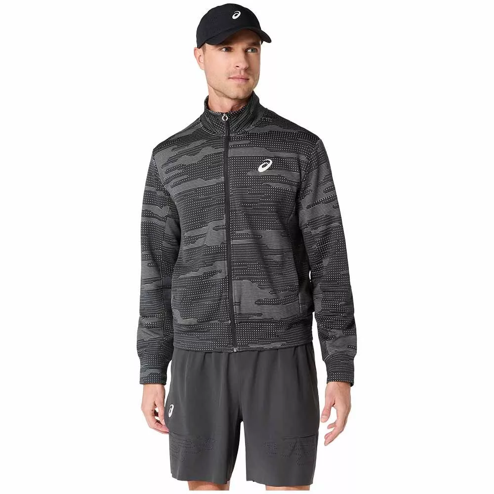 Asics Match Night Energy Jacke Schwarz / Grau