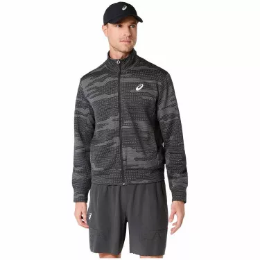 Asics Match Night Energy Jacke Schwarz / Grau
