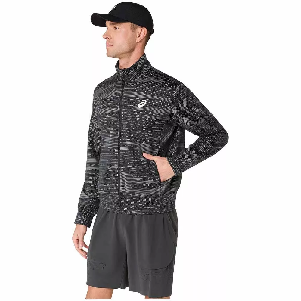 Asics Match Night Energy Jacke Schwarz / Grau