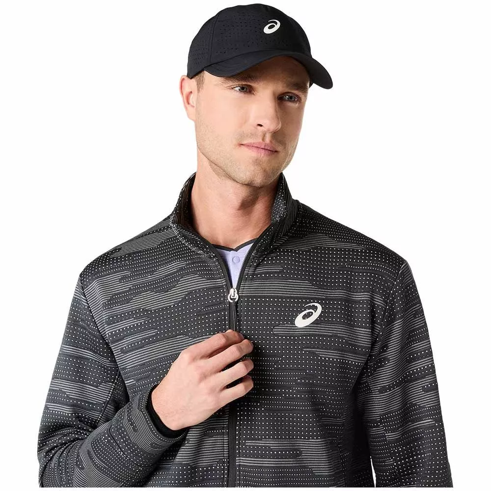 Asics Match Night Energy Jacke Schwarz / Grau