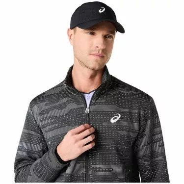 Asics Match Night Energy Jacke Schwarz / Grau