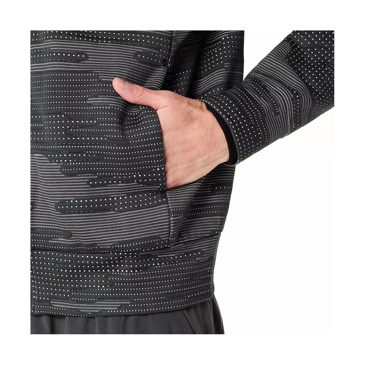 Asics Match Night Energy Jacke Schwarz / Grau