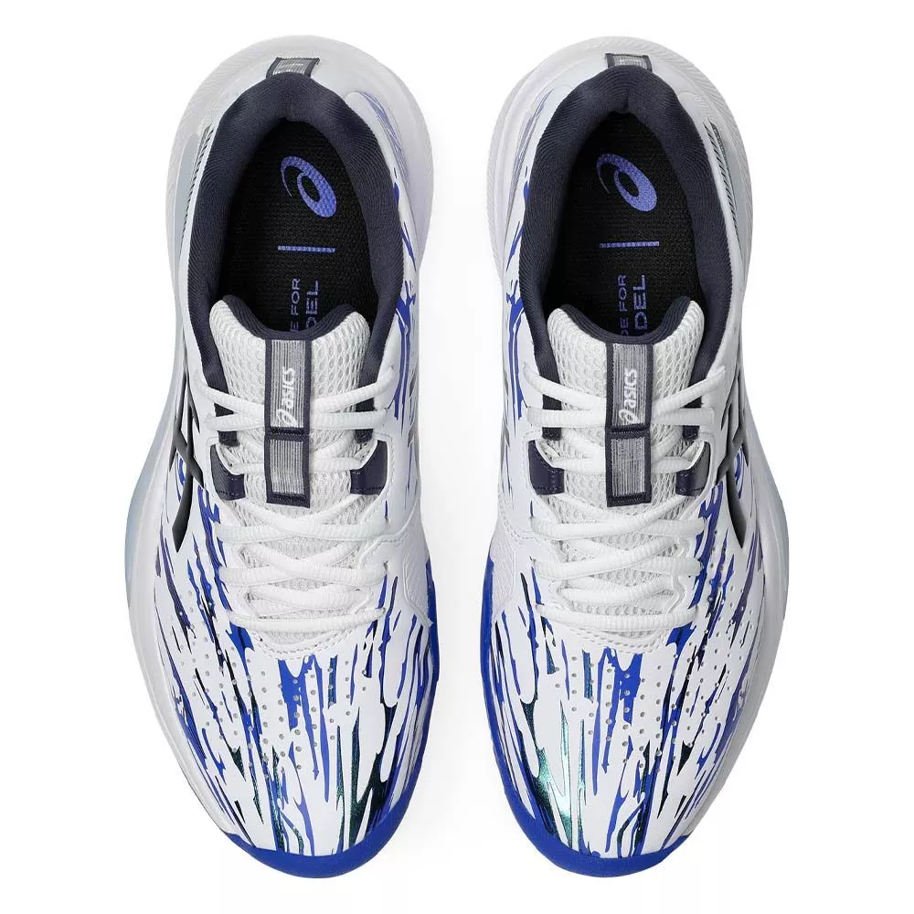 Asics Gel Challenger 15 Padelschuhe L.E. Wei&szlig; / Blau