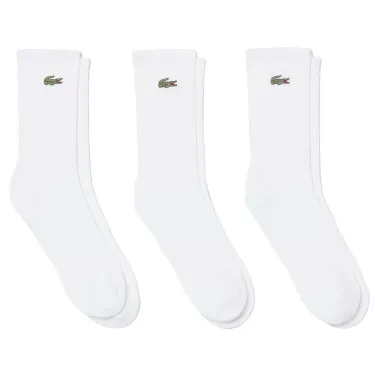 Lacoste Sport Long Socken Wei&szlig; 3er-Pack