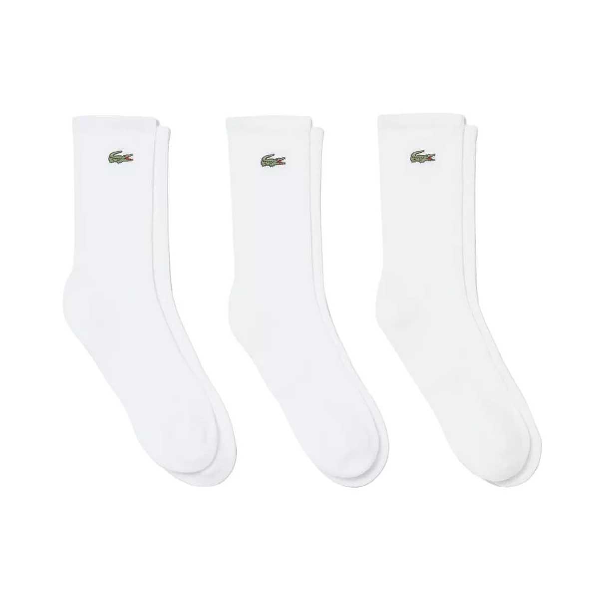 Lacoste Sport Long Socken Wei&szlig; 3er-Pack