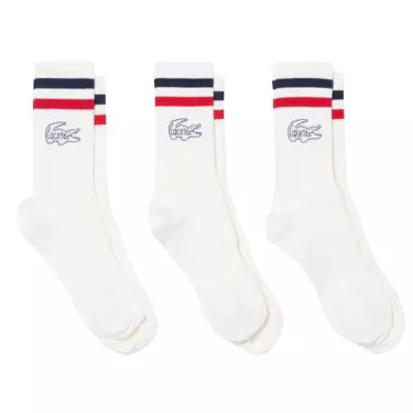 Lacoste Long Socken Wei&szlig; 3er-Pack