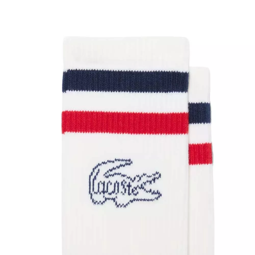 Lacoste Long Socken Wei&szlig; 3er-Pack
