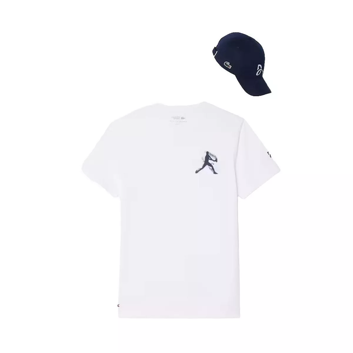 Lacoste Tennis x Novak Djokovic Set T-Shirt + Cap Wei&szlig;