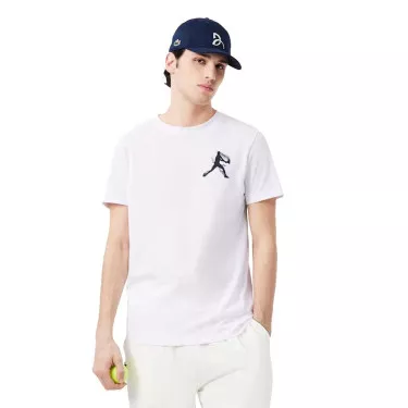 Lacoste Tennis x Novak Djokovic Set T-Shirt + Cap Wei&szlig;