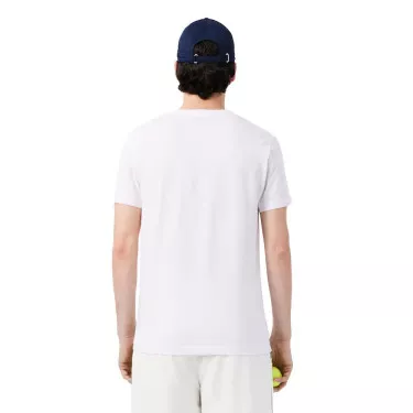 Lacoste Tennis x Novak Djokovic Set T-Shirt + Cap Wei&szlig;