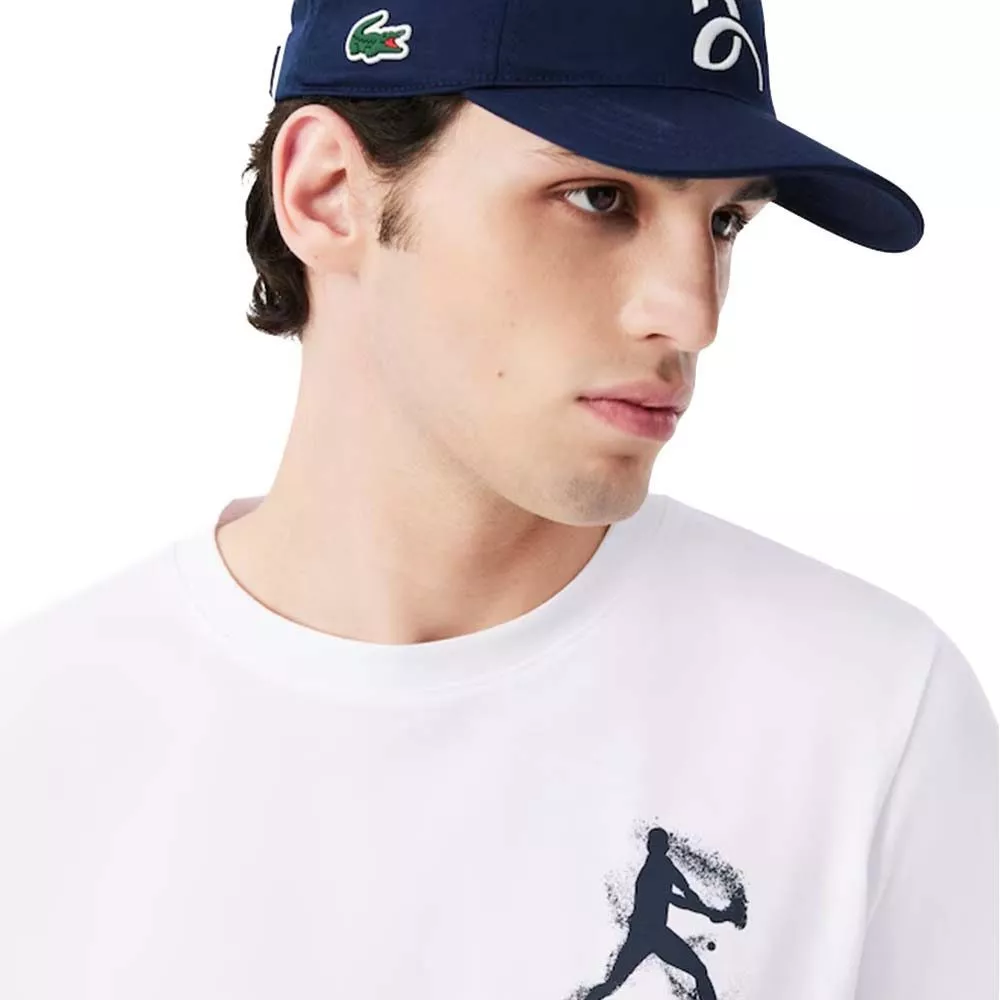 Lacoste Tennis x Novak Djokovic Set T-Shirt + Cap Wei&szlig;
