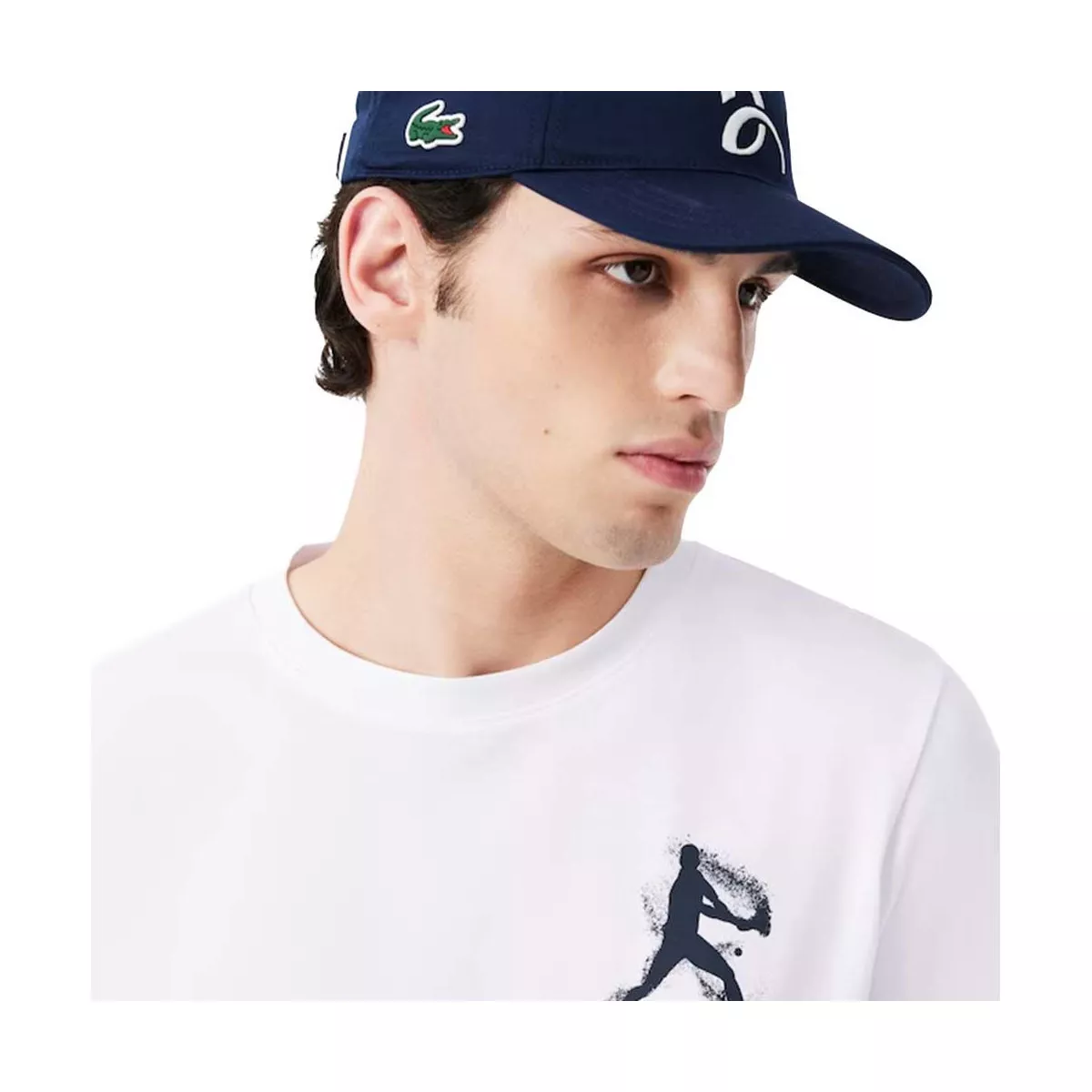 Lacoste Tennis x Novak Djokovic Set T-Shirt + Cap Wei&szlig;