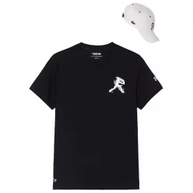 Lacoste Tennis x Novak Djokovic Set T-Shirt + Cap Schwarz