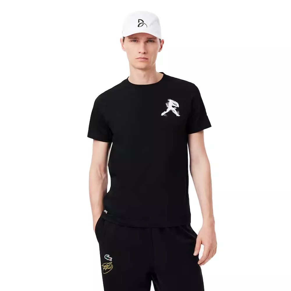 Lacoste Tennis x Novak Djokovic Set T-Shirt + Cap Schwarz
