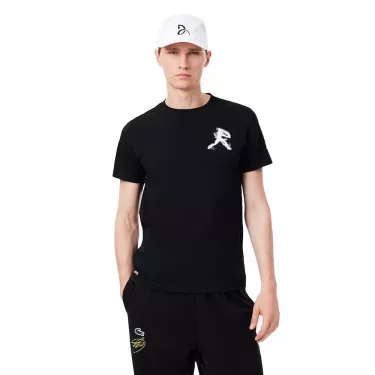 Lacoste Tennis x Novak Djokovic Set T-Shirt + Cap Schwarz