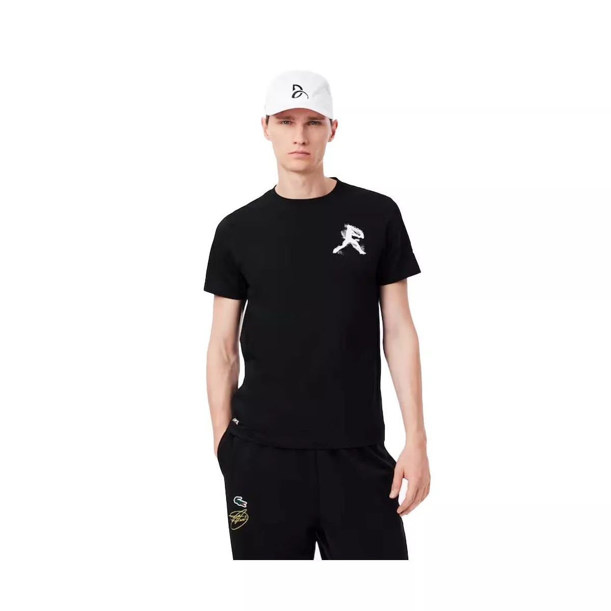 Lacoste Tennis x Novak Djokovic Set T-Shirt + Cap Schwarz