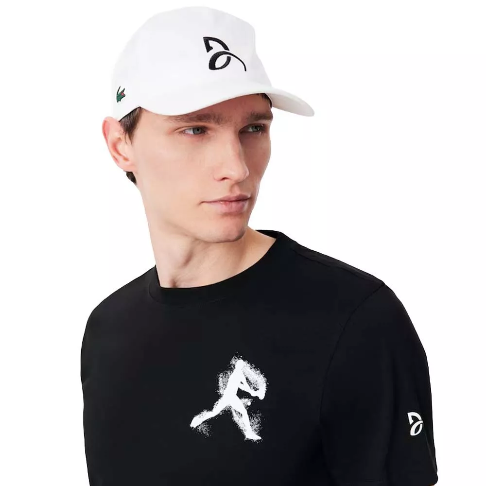 Lacoste Tennis x Novak Djokovic Set T-Shirt + Cap Schwarz