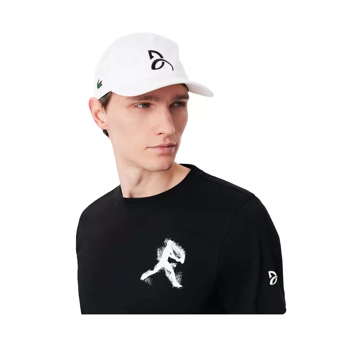 Lacoste Tennis x Novak Djokovic Set T-Shirt + Cap Schwarz