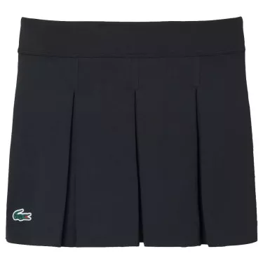Lacoste Tennis Ultra Dry Tennisrock Schwarz