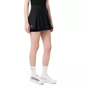 Lacoste Tennis Ultra Dry Tennisrock Schwarz