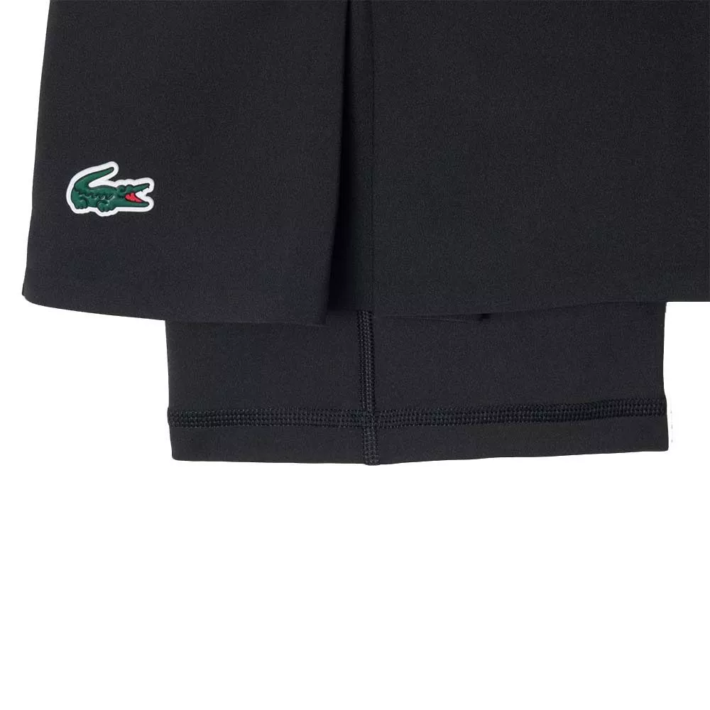 Lacoste Tennis Ultra Dry Tennisrock Schwarz