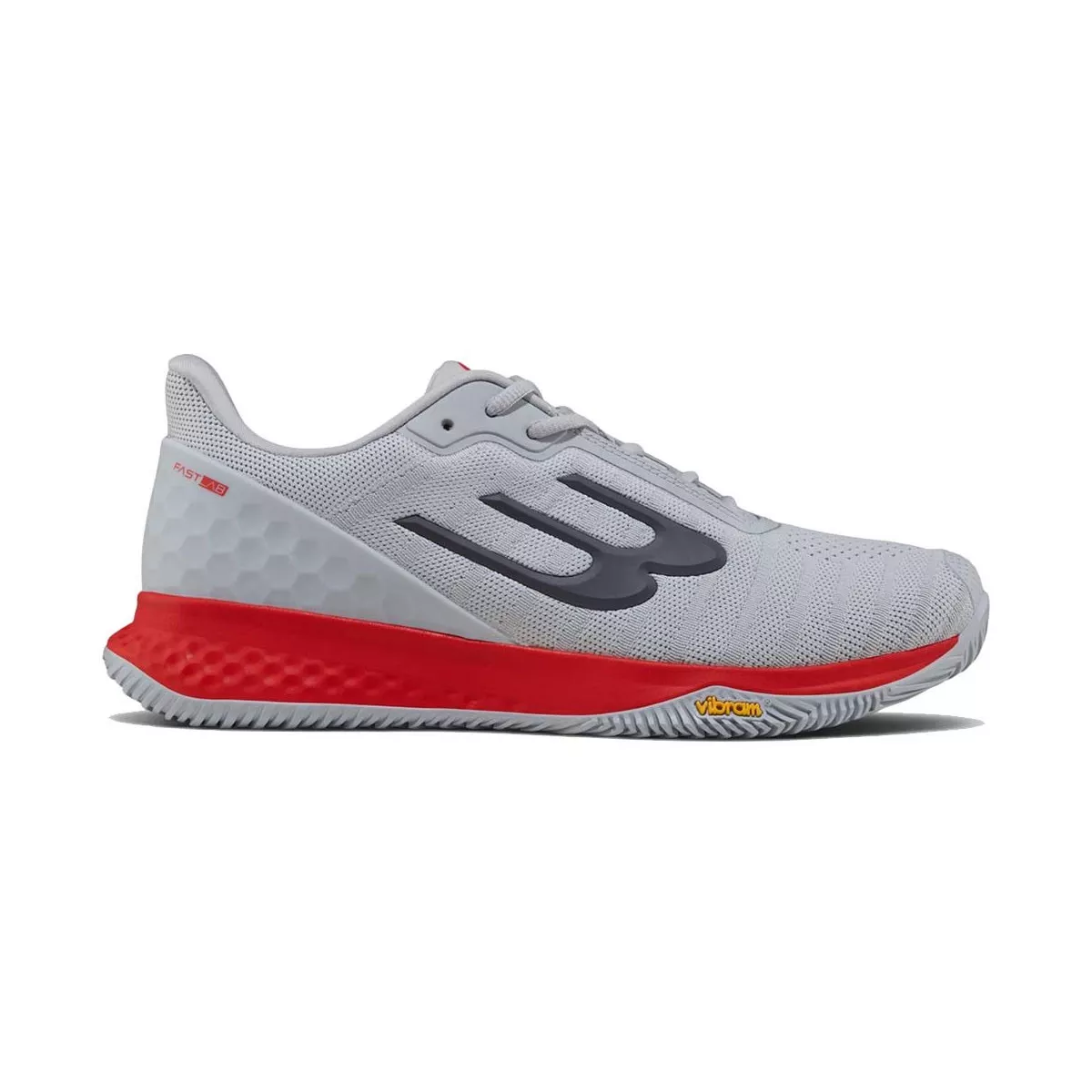 Bullpadel X-PLO Vibram 26I Padelschuhe Grau / Rot