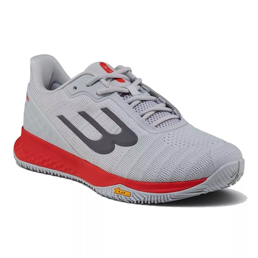 Bullpadel X-PLO Vibram 26I Padelschuhe Grau / Rot