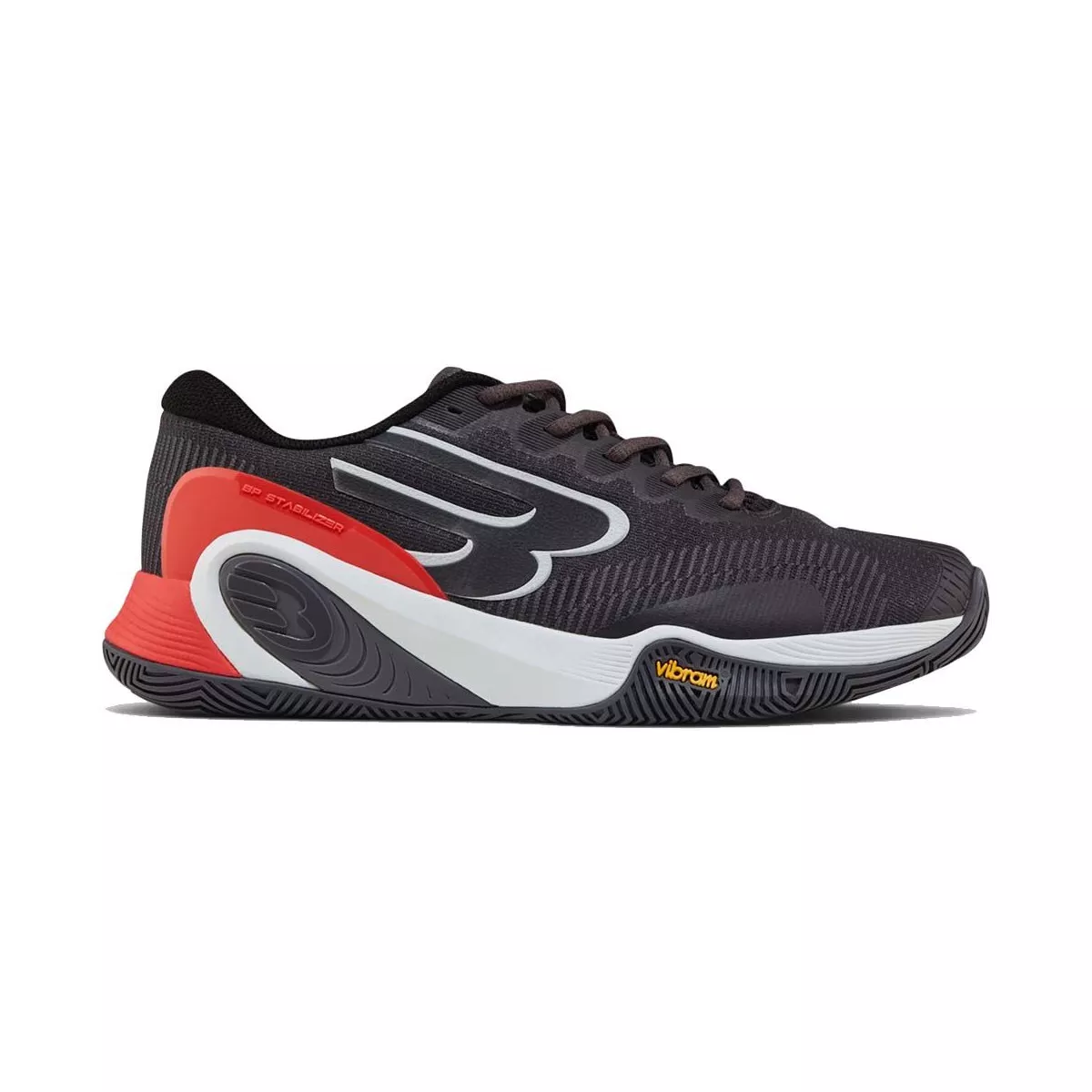 Bullpadel Hack Vibram 26I Padelschuhe Schwarz