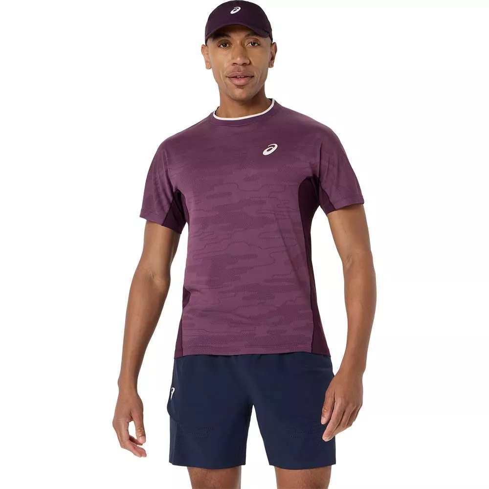 Asics Match Jacquard SS T-Shirt Violett
