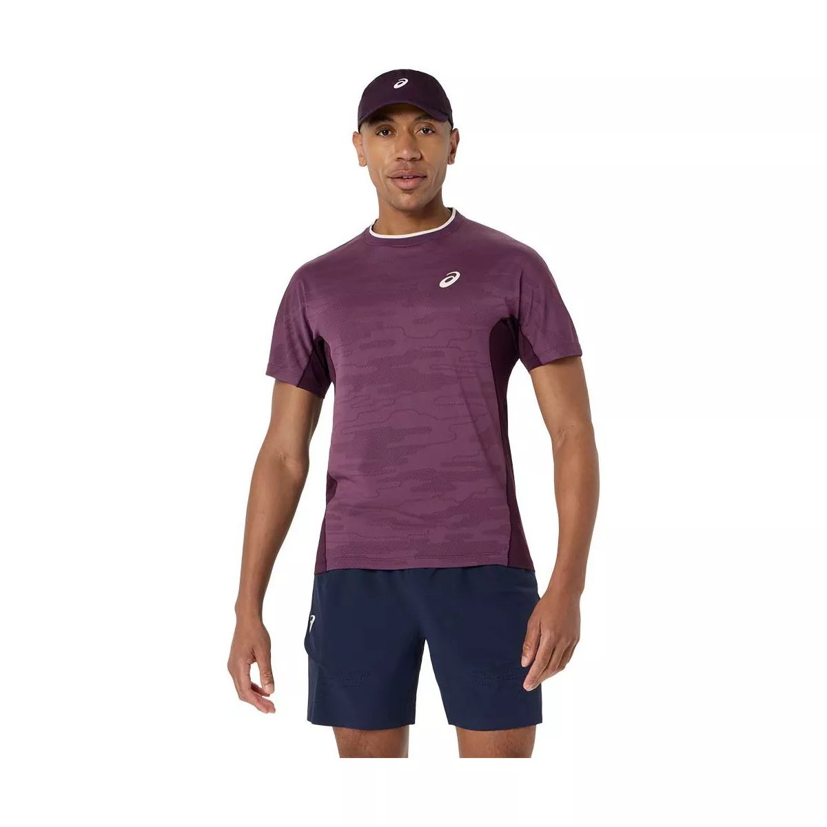 Asics Match Jacquard SS T-Shirt Violett