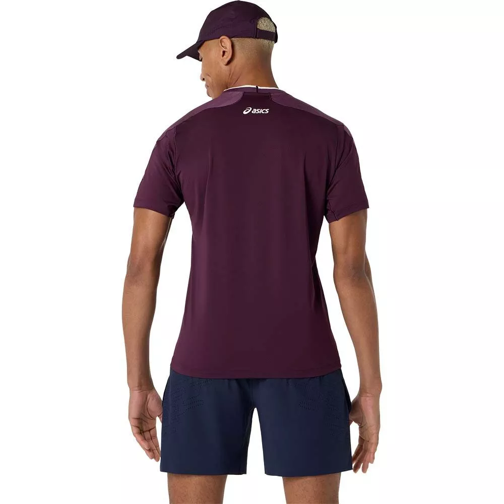 Asics Match Jacquard SS T-Shirt Violett