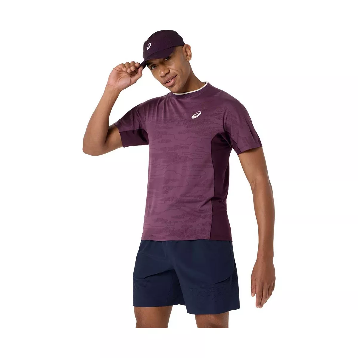 Asics Match Jacquard SS T-Shirt Violett
