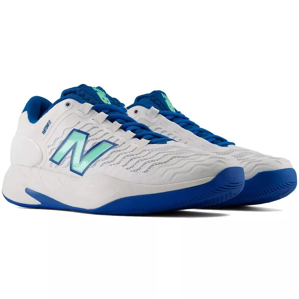 New Balance Fresh Foam X CT-Rally v2 Tennisschuhe Wei&szlig; / Blau