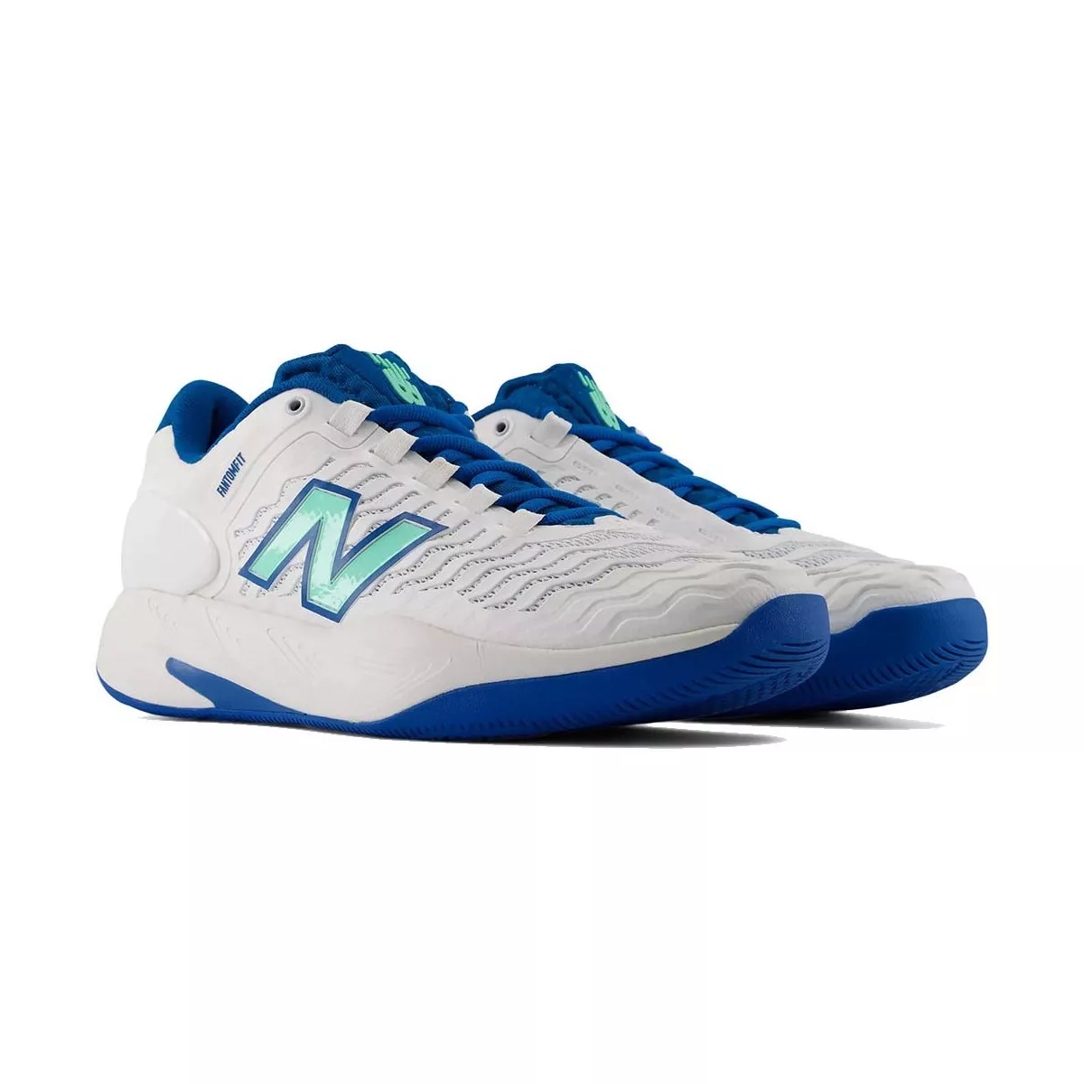 New Balance Fresh Foam X CT-Rally v2 Tennisschuhe Wei&szlig; / Blau