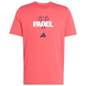 Adidas Padel Grafik Logo T-Shirt Rot