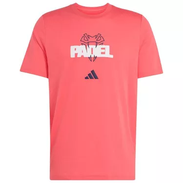 Adidas Padel Grafik Logo T-Shirt Rot