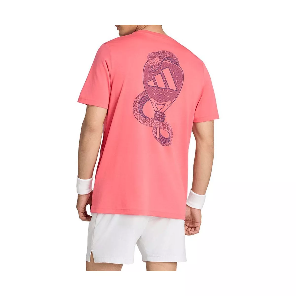 Adidas Padel Grafik Logo T-Shirt Rot